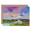 Wee Blue Coo Contemporary Colourful Landscape Greeting Card With Envelope