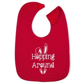 Hippowarehouse Hopping Around - Easter cotton baby nursing bib boys girls 35cmx22cm