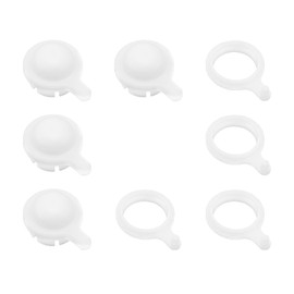 LT Easiyl 4Pcs 15mm Interface Car Windshield Wiper Linkage Bush Wiper Cap Buckle Compatible with Toyota Compatible with Land Cruiser White