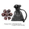 Haxtec Bloodstained Metal DND Dice Set D&D Metal Dice 7