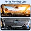 [2026 Upgraded] Car Windshield Sun Shade Umbrella(X-Small 55" L x
