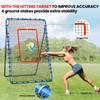 FITPLAY 7x4FT Volleyball Rebounder Net, 5-Angle Adjustable Volleyball Bounce Back
