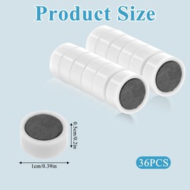 Hpmjz 36 pcs Metal Magnet Collar Stays Small Round Strong Magnet Premium Refrigerator Magnets for Collar Support Crafts DIY