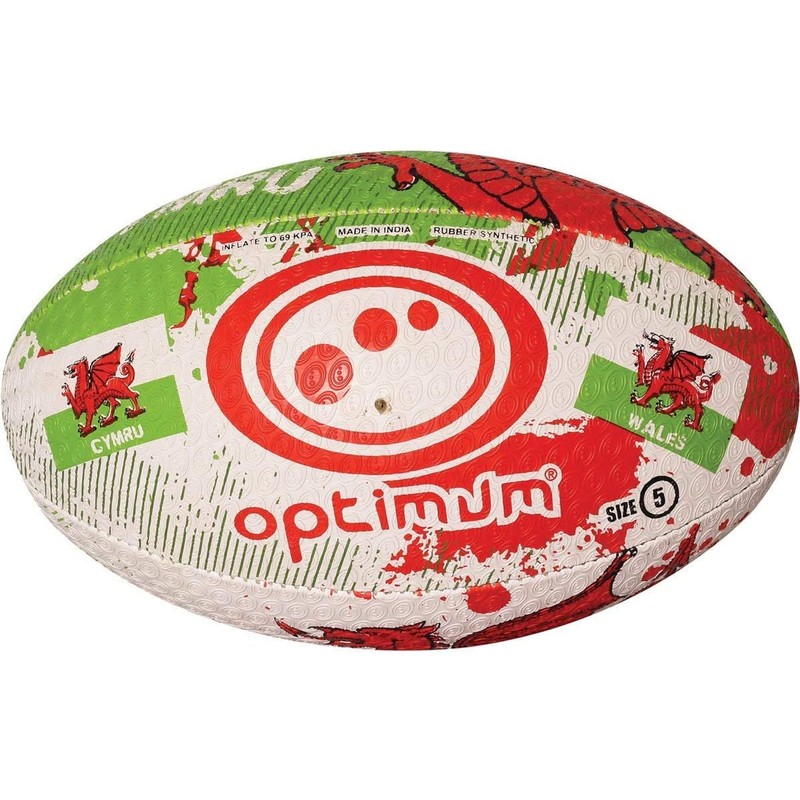 Optimum Nations Rugby Ball - Wales, Size 3