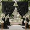 20×12ft Wrinkle Free Black Backdrop Curtain,Soft Silky Easy to Drape