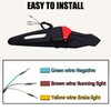 DREAMIZER Rear Fender Red 12V LED Tail Light Brake Lamp
