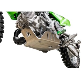 Tusk Aluminum Skid Plate Silver For Kawasaki KLX110 2002–2025