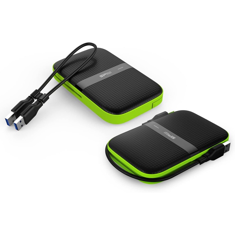 Silicon Power Armor A60 1TB Rugged External Hard Drive, Military-Grade