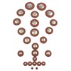 25pcs Sax Leather Pads Replacement for Tenor Saxophone