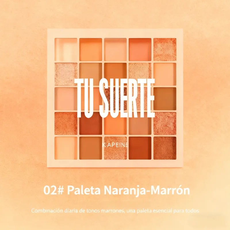 Paleta De Sombras De Ojos En Tonos Tierra Con 25