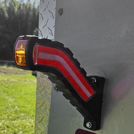 Riloer Trailer LED Outline Marker Truck Light, Side Marker, Fit for 12V-24V Pick-up Trucks Vans Trailers Waterproof