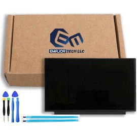 EM EMAJOR TECH New Screen Replacement for HP 15-fc0013od 15-fc00130D 7H394UA 15.6 FHD Full-HD Non-Touch 1920 x 1080 Slim High End LED LCD Screen Display with Adhesive Tape and Tools