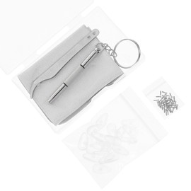 Ipetboom Complete Eyeglass Repair Kit Includes Nose Pads Screwdriver Tweezers and Cleaning Cloth Ideal for Home Use