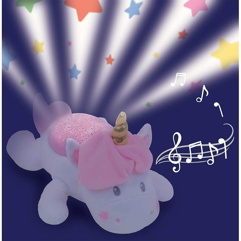 Jemini 023961 Unicorn Plush Toy Night Light Music +/-31 cm,