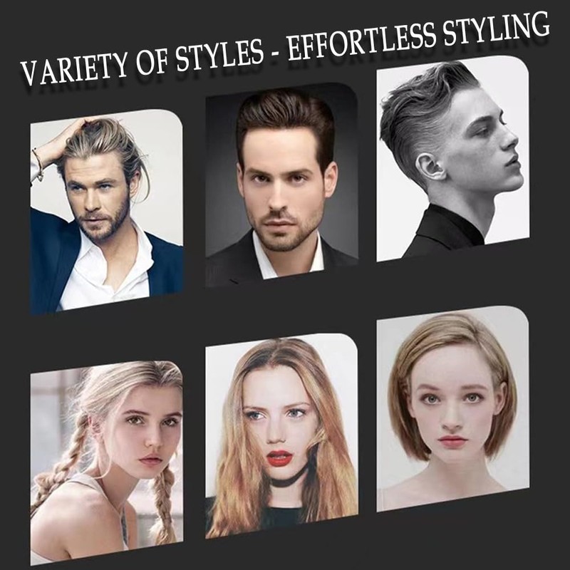 DAZISEN 2 Pcs Afro Hair Comb - Black Plastic Wide