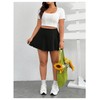 RoseSeek Women's Plus Size Skorts Tiered Layer Ruffle Hem Skirts