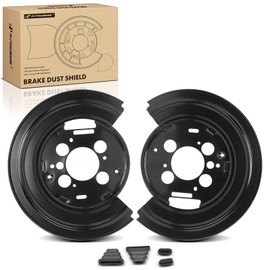 A-Premium Rear Driver and Passenger Side Brake Dust Shield Compatible with Ram, Chrysler and Dodge Models - 1500 2011-2012, Ram 1500 2006-2010, Durango 2007-2009, Aspen 2007-2009, 2-PC Set