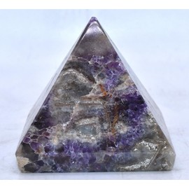 60mm 195g Purple Amethyst Quartz Carved Pyramid Polished Natural Sparkling Collectible Gemstone Crystal Mineral Specimen - India