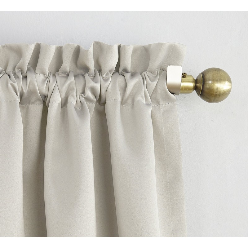 Sun Zero Easton Energy Saving Blackout Rod Pocket Curtain Panel,