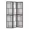 Coaster Modern Wood Three Panels Folding Screen Room Divider in
