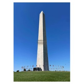 WASHINGTON MONUMENT WASHINGTON D.C. SCULPTURE 2022 5X7 PHOTO REPRINT