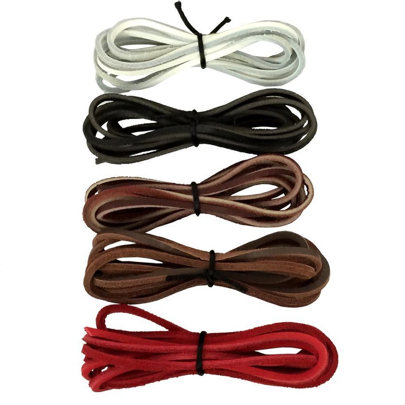 Goodlace 1 PCS of 1/8" Rawhide Leather Shoelaces Shoe Boot