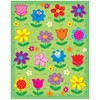 Carson Dellosa 96 Flower Stickers for Kids, 6 Sheets of