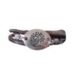 ✿ Ethnic natural tree and leather ✿ wrap bracelet