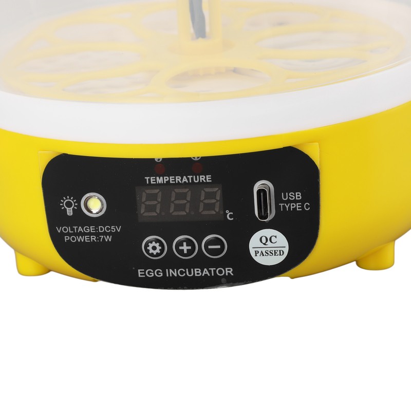 4 Eggs Incubator Temperature Humidity Control Visual Low Noise Energy