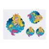4 x 'Mermaid Queen' Temporary Tattoos - Water Resistant, Skin-Safe,