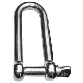 AERZETIX - C49825 - set of 2 - self-locking long forged shackle - thread M8-3000kg - made of stainless steel A4