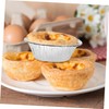 Gatuida 200Pcs Egg Tart Molds Round Foil Trays Baking Cups