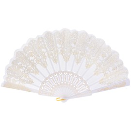choyaxo Folding Hand Fan Handheld Chinese Folding Fan for Women Wedding Decoration Dancing Party