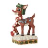 Jim Shore Rudolph Traditions Rudolph in Aviator Hat and Scarf
