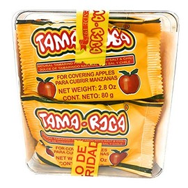 Tama-roca Forritos para Manzanas Dulces de Fruta Natural Tamarindo con Sal y Chile para Cubrir Manzanas 8 Piezas