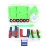 WINGONEER Physical Magnet Experiment Set, Scientific U-Shaped Round Bar Magnets,
