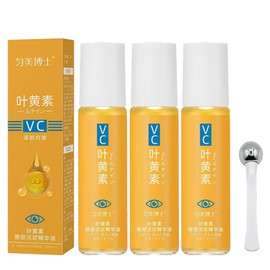 3 Stück Lutein Eye Essence Oil,Lutein-Augenfältchen-Essenzöl,Vc Lutein Augenserum mit Augencremestift,Reduziert Dunkle Ringe,Feine Linien,Fältchen und Müdigkeit