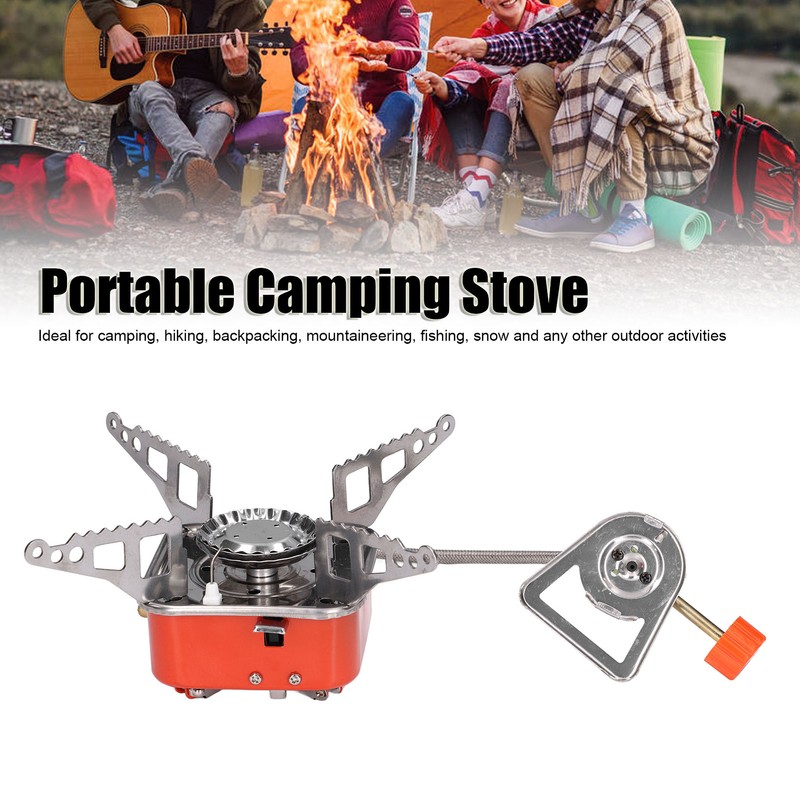 Foldable Camping Stove Stainless Steel Aluminum Alloy Portable Backpacking Stoves