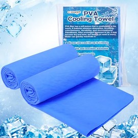 Toallas de refrigeración PVA de Cosweet - Toalla de gimnasio rápida y fría que dura 5 horas para cuello y cara en climas cálidos, altamente absorbente, UPF 50+ para deportes al aire libre, golf, yoga