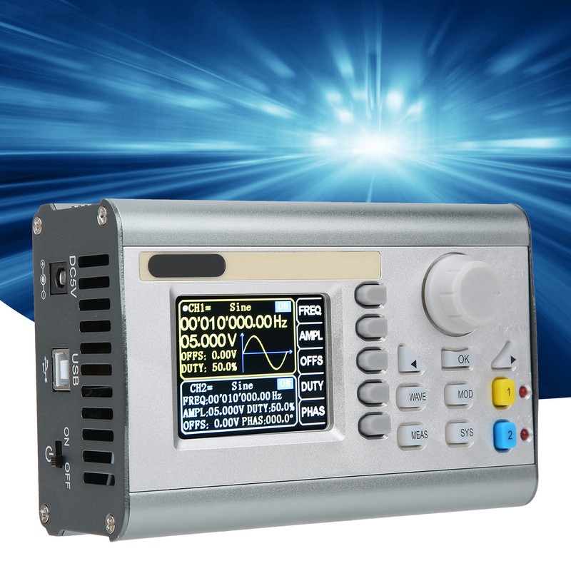 JDS2900-60M 2CH Function Arbitrary Waveform Signal Generator DDS Pulse Signal