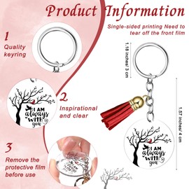 Landical 25 Sets Funeral Favors, Celebration of Life Favors,Cardinal Keychains with Tassels,Sympathy Cards and Gift Bags,Memorial Gifts for Funeral, Memorial Service, Bereavement,Sympathy Guest