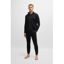 BOSS Men's Mix & Match R Regular Fit Stretch Cotton T-Shirt with Embroidered Logo, Black 1