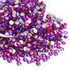 Blinginbox Glass Flatback Rhinestones Crystal Round Gems,Siam AB,SS16/1440pcs,3.8-4.0mm