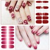 WOKOTO 20 Sheets Curated Color & Design Nail Polish Stickers
