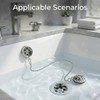YUNTRUN 2 Bath Plug Chain Only, Plug Chain for Bathroom