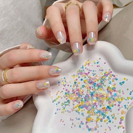 ONPRESS 2Box/1000Pcs Colorful Pearl Nail Art Charm Pearl Beads Nail Rhinestones 3D Half Round Nails Charms Gems Mixed Sizes DIY Pearls Rhinestones Jewelry Nail Art Design Decoration Manicure Supplies