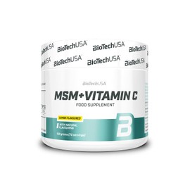 BioTechUSA MSM + Vitamin C Dietary Supplement Beverage Powder with MSM Vitamin C 150g Lemon