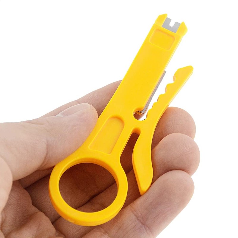 10x Plastic Strip Data Cable Wire Punch Down Cutter Stripper