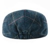 FEINION - Gorro plano de mezcla de lana para hombre,