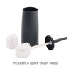 CleanPEAK Toilet Brush with Holder, Replacement Head, Hand Guard and